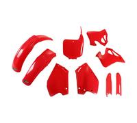 Ufo Honda Cr 125/250 1995-1997 Hokit095f-067 Fork Protectors & Plastics Kit Rosso