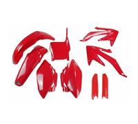 Ufo Honda Crf 450r 2007-2007 Hokit110f-070 Fork Protectors & Plastics Kit Rosso