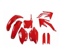 Ufo Honda Crf 450r 2008-2008 Hokit110bf-070 Fork Protectors & Plastics Kit Rosso