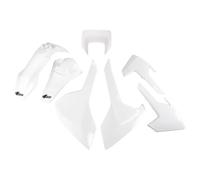 UFO Turkey Kit carene Husqvarna TE/TX/FE 2017-2019 Hukit621-999w con faro 7 pezzi Bianco