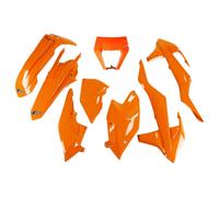kit plastiche Ktm EXC 125 150 250 300 350 450 500 2017 - 2019 arancio portafaro