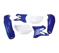 UFO Turkey – Kit plastiche OEM per Yamaha YZ125/144/250 – Blu/Bianco