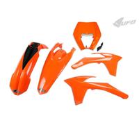 UFO Kit Plastiche Completo con portafaro Ktm EXC 250 2012 > 2013 arancio 127