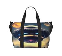 UFO landing Borsa a tracolla stampata, adatta per viaggi d'affari, fitness e viaggi.