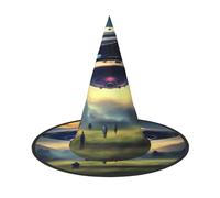 UFO Landing - Cappello da strega per Halloween, 3 pezzi, adatto per giochi teatrali