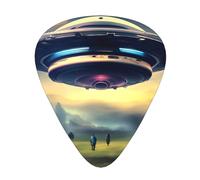 Ufo Landing Guitar Plettro Set di 12, tra cui 3 spessori di plettri per chitarre acustiche, #Ukulele e altro ancora.