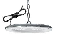 UFO LED High Bay Light, 200 W, 15000 lm, 6500 K, luce bianca diurna, lampada da officina, ultra sottile, IP67, impermeabile, per fabbriche, garage, magazzini