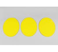 UFO ME08049@D KIT UNI OVAL PLATE YL 3PC PORTANUMERO UNIVERSALI VINTAGE