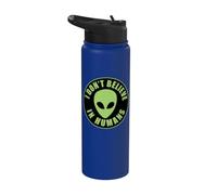 UFO Non credo negli esseri umani Stainless Steel Insulated Water Bottle