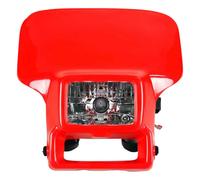 UFO Plast mascherina portafaro con faro alogeno modello Honda XR 250 400 600 rosso universale con elastici per il montaggio
