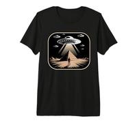 UFO Piramide Aliena Antico Mistero Rapimento Spazio Uomini Donne Maglietta Premium