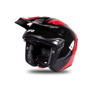 UFO PLAST CASCO SHERATAN JET NERO/ROSSO XL