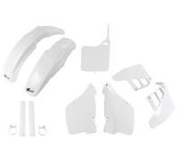 Ufo Suzuki Rm 125 1989-1991 Sukit399f-041 Fork Protectors & Plastics Kit Bianco