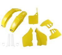 Ufo Suzuki Rm 125 1992-1992 Sukit397f-101 Fork Protectors & Plastics Kit Giallo