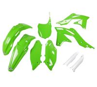 Ufo Kawasaki Kxf 250 2013-2016 Kakit219f-026 Fork Protectors & Plastics Kit Verde