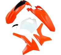 Ufo Ktm Exc/exc-f 2012-2013 With Headlight Ktkit521-999 Plastics Kit Arancione