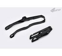 UFO PLAST Kit cruna Catena+Fascia Forcella Nero Kawasaki KXF 250 2021-2024