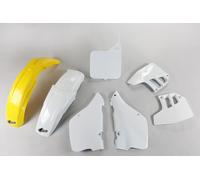 Kit carenatura in plastica da 7 pezzi UFO PLAST bianco/giallo