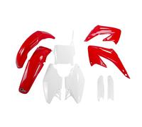 Ufo Honda Cr 125/250 2004-2004 Hokit102f-999 Fork Protectors & Plastics Kit Rosso