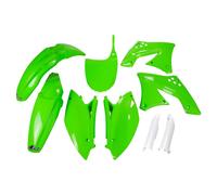 Ufo Kawasaki Kxf 450 2009-2011 Kakit213f-026 Fork Protectors & Plastics Kit Verde