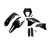 Ufo Ktm Exc 125 09-11 Ktkit520f@001 Plastics Kit Nero