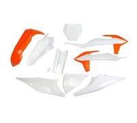 KIT PLASTICHE CARENE KTM SX SX-F 125 150 250 350 450 2019-2022 BIANCO ARANCIONE