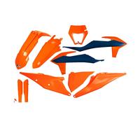 Ufo Ktm Exc/exc-f 2020-2023 With Headlight Ktkit527f-999c Fork Protectors & Plastics Kit Arancione