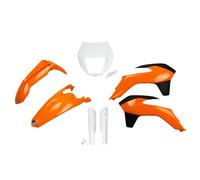 Ufo Ktm Exc/exc-f 2014-2016 With Headlight Ktkit524f-999 Fork Protectors & Plastics Kit Arancione