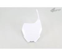 UFO PLAST portanumero anteriore per Yamaha YZ 250 2006 > 2014 bianco 046