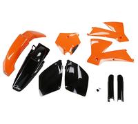 UFO Plastikkit Adatto Per KTM SX 125 525 '03 Arancione/Nero OEM