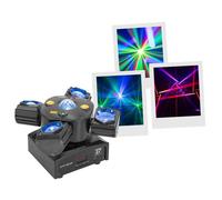 UFO-QUAD effetto luce 4in1 laser RGBW DMX 15/21ch 80W - BOOMTONE DJ MSC-BOOUFOQUAD