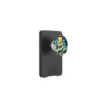 UFO rapire un orso polare, stile notte stellata di Van Gogh PopSockets PopWallet per MagSafe
