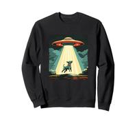 UFO rapisce un cane per una risata intergalattica per un look cool Felpa