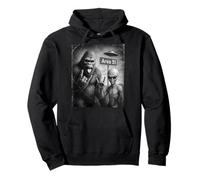 UFO & Rock On Area 51, Bigfoot e Alien Vintage Sasquatch Felpa con Cappuccio