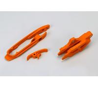 UFO SET SLITTA + GUIDA CATENA KTM SX 125/150/250, SX-F 250/350/450 '11-15,