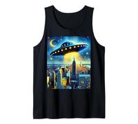 UFO sopra New York City, Notte stellata di Van Gogh Canotta