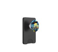 UFO sopra New York City, Notte stellata di Van Gogh PopSockets PopWallet per MagSafe