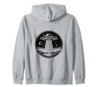 UFO su Alien Landscape Felpa con Cappuccio