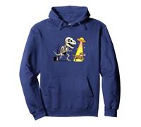 UFO T-Rex Halloween a Caccia di Chesapeake bay Retriever Felpa con Cappuccio