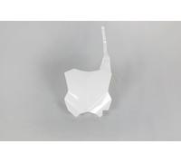 UFO TABELLA PORTANUMERO ANTERIORE KAWASAKI KX 250 F 2017-2023 BIANCA