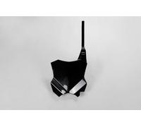 UFO KA04738#001 FRONT NUMBER PLATE KXF250/450 BLACK KAWASAKI KX 450 F 2018