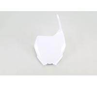 UFO YA03880#046 FRONT NUMBER PLATE YZ/YZF WHITE YAMAHA YZ 125 2010