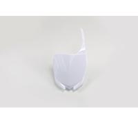 UFO TABELLA PORTANUMERO ANTERIORE YAMAHA YZ 250 2015-2021 BIANCA