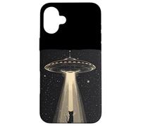 UFO trasmette un gatto per esilaranti racconti alieni Custodia per iPhone 16 Plus