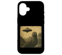 UFO UFO Sorpreso Vintage Alien Fantascienza Divertente Incontro Custodia per iPhone 16