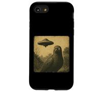 UFO UFO Sorpreso Vintage Alien Fantascienza Divertente Incontro Custodia per iPhone SE (2020) / 7 / 8