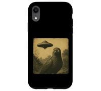 UFO UFO Sorpreso Vintage Alien Fantascienza Divertente Incontro Custodia per iPhone XR