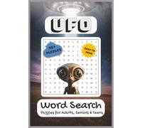 UFO Word Search Puzzle Book: Word Searches with Easy to Read Print about UFO, Aliens, Space and More | 6x9 inches, 110 pages | 50+ Puzzles ... Gift for Vacations, Holidays and Free Times