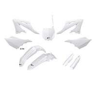 Ufo Yamaha Yz 125/250 2022-2024 Yakit324f-046 Fork Protectors & Plastics Kit Bianco