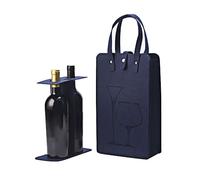 UFOVAOK Borsa per vino in feltro, Blu, vita quotidiana
